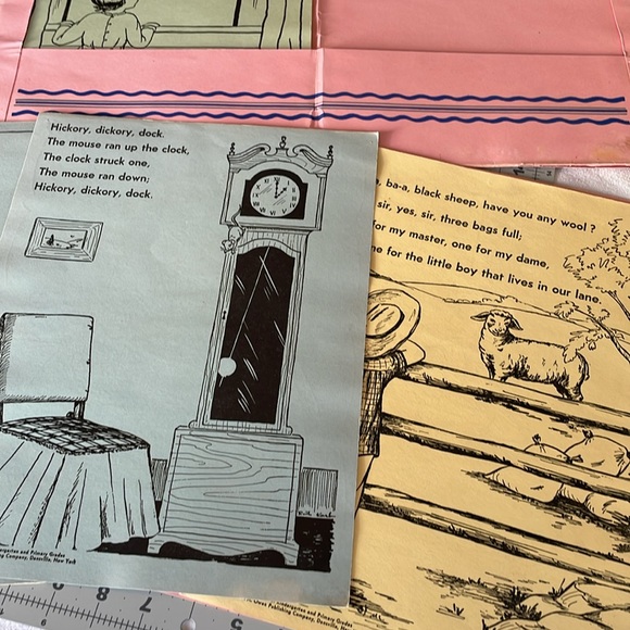 Vintage nursery/childs room wall decor, Mother Goose Rhymes, artist Ruth Karb - Picture 8 of 9